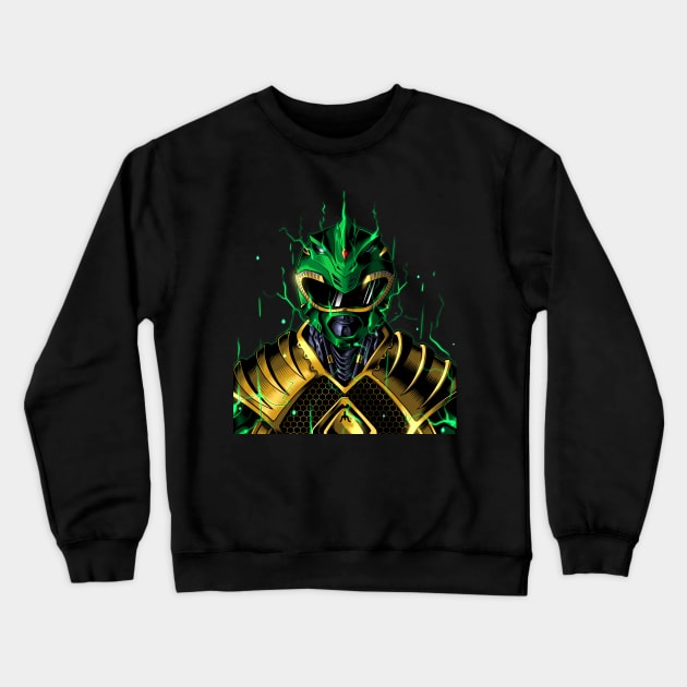 Cyber Green Ranger Crewneck Sweatshirt by Atrians